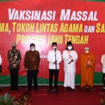 Masih Di Jawa Tengah Presiden Jokowi Tinjau Vaksinasi Massal bagi Ulama dan Tokoh Lintas Agama