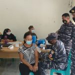 Bekerjasama dengan Puskesmas Pangkalan TNI AL Tanjung Balai Karimun Gelar Vaksinasi Covid-19