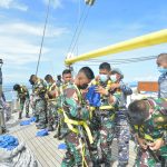 Mantull, Satgas Operasi KJK 2021 Meriahkan Lomba Menyambut HUT TNI AL