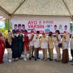 DPC Gerindra Anambas Gelar Vaksinasi Dan Bagikan Sembako Kepada Masyarakat