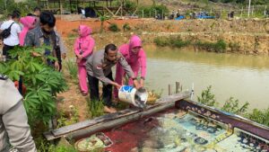Polres Anambas Panen Raya Ikan