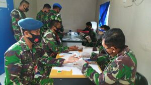Lanud RSA Rapid test tahap Dua seluruh personel Dan Keluarga Besar