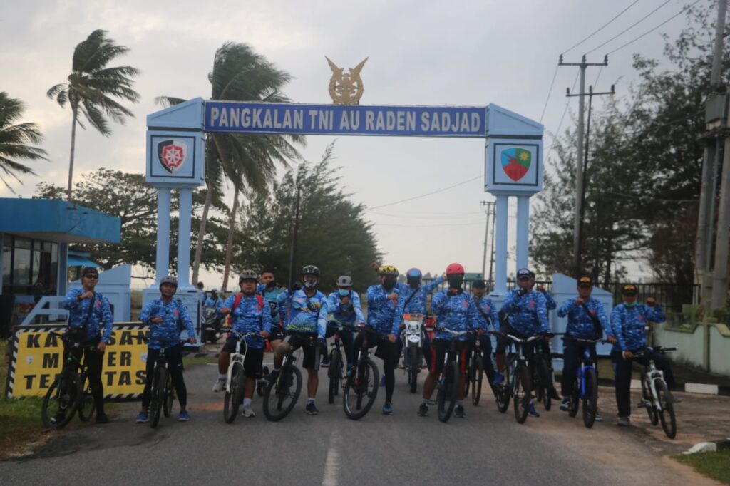 Jaga Kebugaran, Danlanud RSA Ranai Ajak FKPD Natuna Gowes