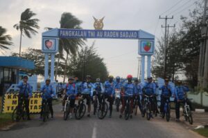 Jaga Kebugaran, Danlanud RSA Ranai Ajak FKPD Natuna Gowes