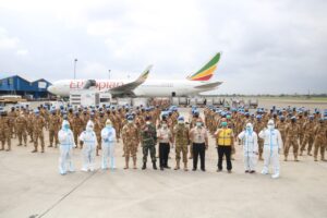 Selamat, 186 Personel Satgas TNI Konga UNIFIL Chalk 3 Tiba di Tanah Air