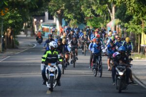 Gowes Gembira Tanjung Pinang Sambut Hut Pomal ke 75