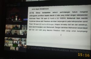 Mahkamah Konstitusi Tak Lanjutkan Proses Gugatan INSANI