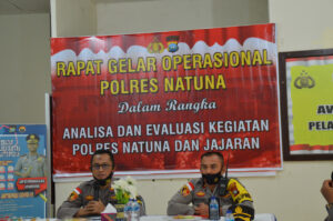 Mendukung 100 Hari Kerja Kapolri, Polres Natuna Gelar Rapat