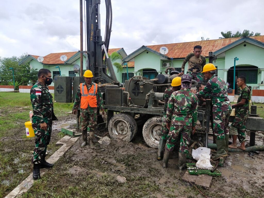 Danrem 174 Merauke Tinjau Pembangunan Laboratorium PCR