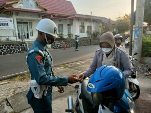 Terapkan Peraturan Kalangan Prajurit, POM Lantamal IV Gelar OPSGAKTIB