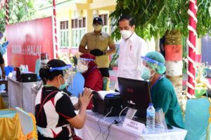 Dari Halmahera Utara Presiden Jokowi Pastikan Distribusi Vaksin Merata Hingga ke Pelosok