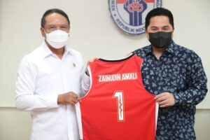 Menpora Amali dan Erick Thoir Bahas Persiapan Indonesia Jadi Tuan Rumah Piala Dunia Basket 2023