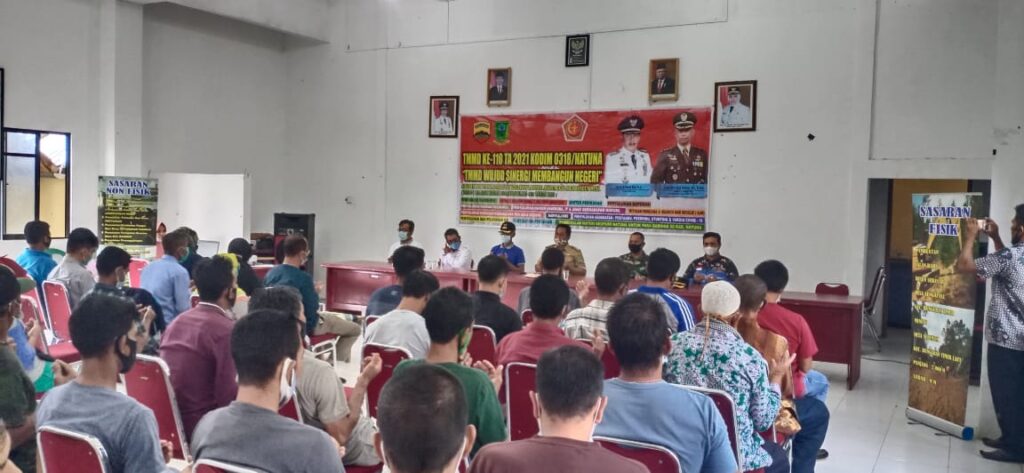 Kodim 0318 Bersama Dinas Perikanan Natuna Gelar Bimbingan Perikanan Sukses TMMD 110