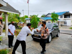 Kapolres Natuna Peninjauan Posko PPKM Berbasis Mikro Covid-19