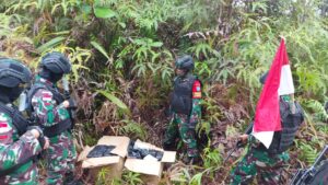 Patroli Jalur Ilegal, Satgas Pamtas Yonif 642 Berhasil Amankan Narkoba