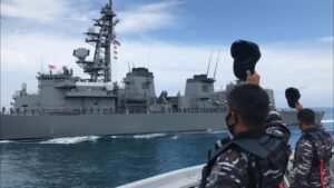 KRI Bung Tomo-357 Latihan PASSEX Bersama Kapal Perang Jepang