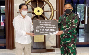 Perusahaan Sindo Muncul Salurkan Bantuan Bagi Keluarga 53 awak Nanggala 402