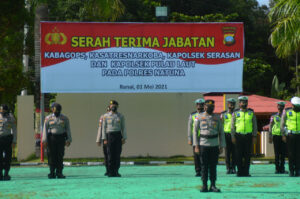 Kapolres Natuna Pimpin Sertijab 4 Perwira, Kompol Hendrianto dan Iptu Ahmad Dahlan Bergeser Ke Polda Kepri
