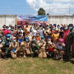 Kontingen Garuda Hibur Mama Kongo Dengan Tampilan Budaya Indonesia