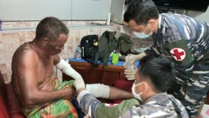 Pasca Kebakaran Kapal, Tiga Korban Dilarikan Ke RSUD Natuna