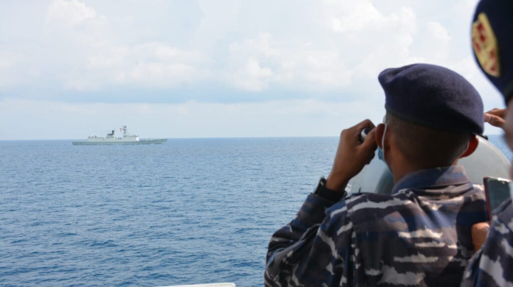 KRI Usman Harun-359 dan KRI Halasan-630 Bawah Kendali Operasi (BKO) Gugus Tempur Laut (Guspurla) Koarmada I melaksanakan Passing Exercise