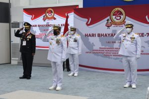 Kepala Bakamla RI Ikuti Upacara Virtual HUT Bhayangkara ke-75