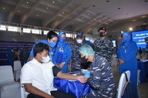TNI AL Gelar Vaksinasi Tahap Ketiga Bagi Remaja 12 dan 17 Tahun