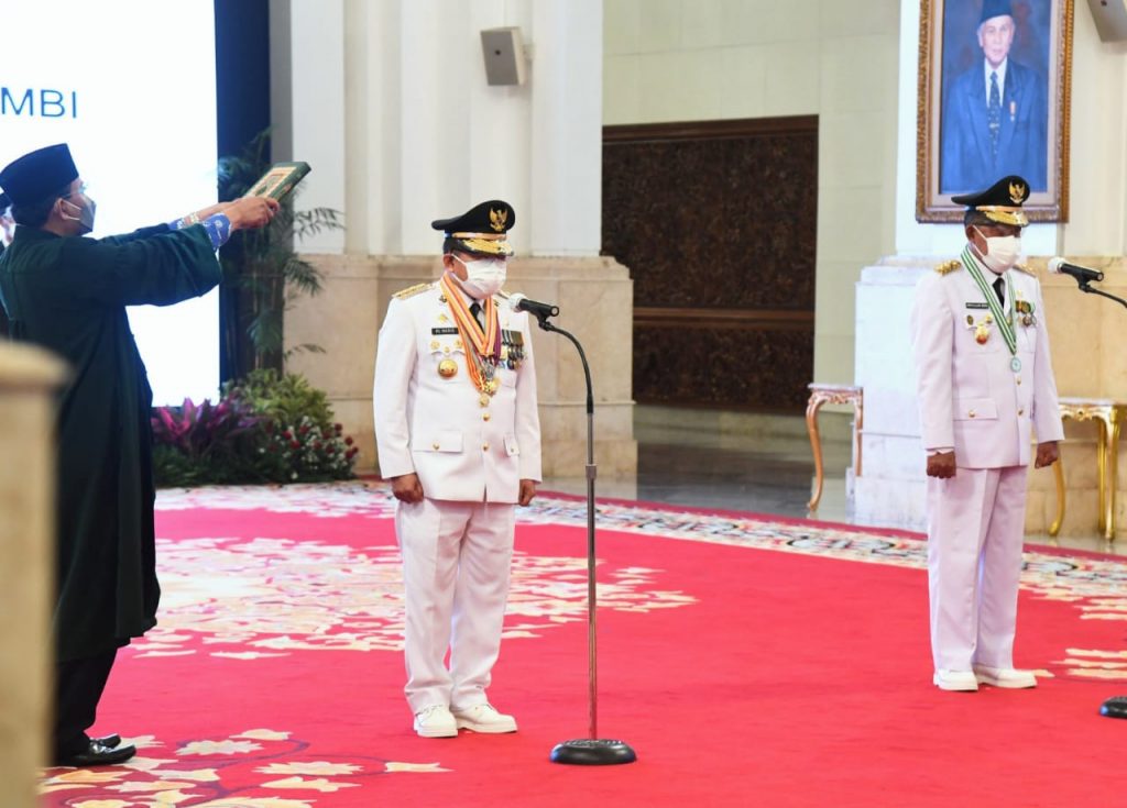 Presiden Lantik Gubernur dan Wakil Gubernur Jambi Masa Jabatan 2021-2024