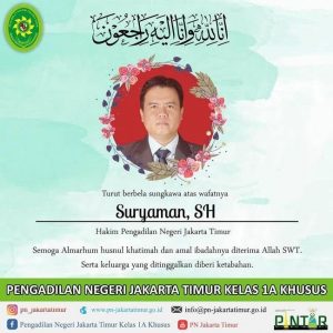 Kabar Duka: Anggota Majelis Hakim Kasus Tes Swab Habib Rizieq Meninggal Dunia
