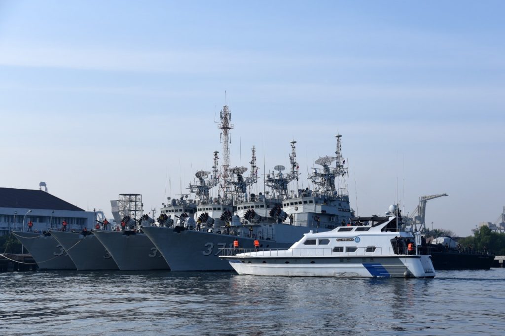 Admiral Inspection: inspeksi kapal perang Tandai Pergantian Panglima Komando Armada I