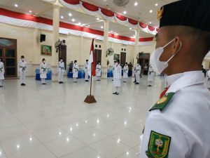 Bupati Natuna Wan Siswandi Kukuhkan Paskibraka Natuna 2021