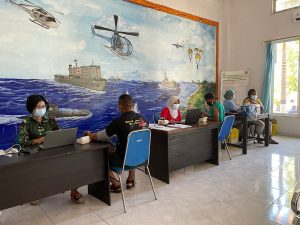 Berikan Terbaik Untuk Rakyat TNI AL Lantamal VII Gencar Laksanakan Vaksinasi Covid-19