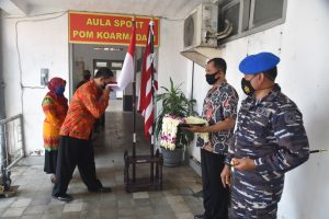 Danpom Koarmada II Gelar Pelepasan Purna Tugas Prajurit Pom