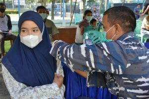 TNI AL Buka Layanan Vaksinasi Covid-19 di Balai Pengobatan Lanal Dumai