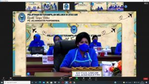 Kreatifitas Tanpa Batas, Jalasenastri Armada II Ikuti Pelatihan Keterampilan Melukis Diatas Air