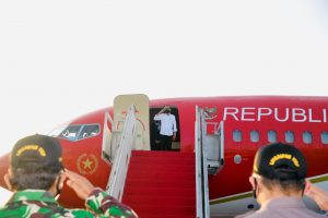 Presiden Jokowi Resmikan Bendungan serta Tinjau Vaksinasi di Sulawesi Selatan