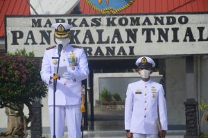Penuh Hikmad Danlanal Ranai Pimpin Upacara HUT TNI AL ke 76
