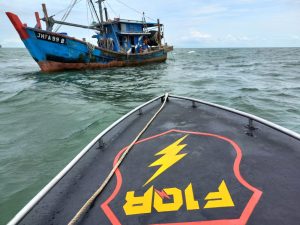 Bakamla Tangkap KIA Malaysia di Perairan Barat Daya Takong Iyu karimun