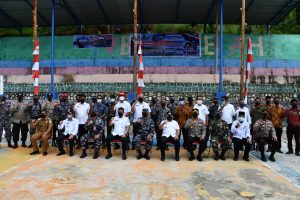 Wabup Anambas Hadir Buka Karya Bakti TNI  Di Desa Batu Belah