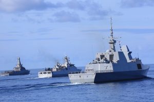 Latihan Tempur Kapal Perang TNI Angkatan Laut Dan AL Singapura Berhasil Kuasai Laut Natuna