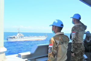KRI Sultan Iskandar Muda Lakukan Aksi di Tengah Laut Mediterania