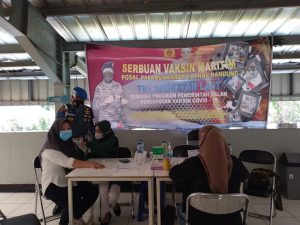Hari Keempat Vaksinasi Pos TNI AL Palabuhanratu