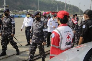 TNI AL Gelar Latihan Operasi Penanggulangan Bencana Di Banten