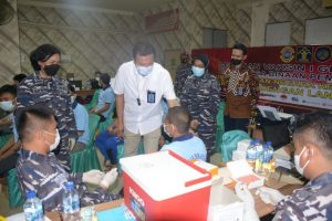 TNI AL Lantamal l Vaksin Warga Binaan Rutan Kelas l Labuhan Deli