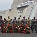 Jelang Fase Laut Latma CARAT 2021, Kapal Perang USS Jackson Tiba Di Surabaya