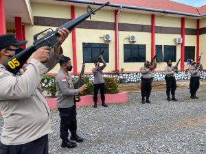Polres Anambas Lakukan Pengecekan Senjata Personelnya