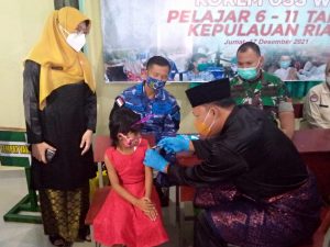 Tim Mobile Vaksin Gurindam 12 Turut Sukseskan Launching Vaksinasi Anak Usai 6-11 Tahun