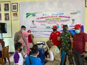 Pemkab Anambas Sinergi Dengan BIN Lakukan Vaksinasi Bagi Anak-Anak