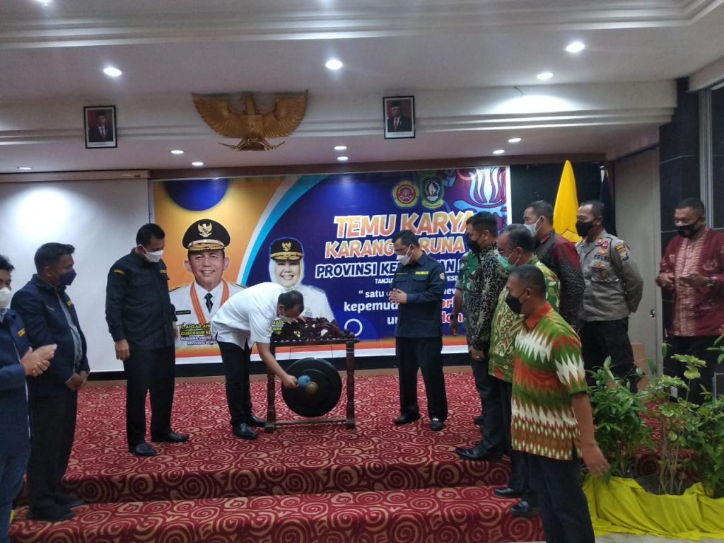 Gubernur Kepri, Ansar Ahmad Hadiri Pembukaan Temu Karya Karang Taruna III