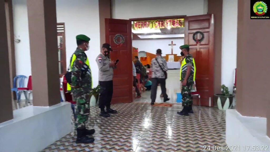 Bantu Polri, Kodim 0318 Kerahkan Prajurit Amankan Natal Natuna Anambas